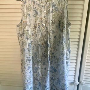 Faherty linen flowered dress